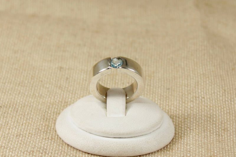 Silver & Topaz Statement Ring