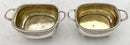 Georgian, George III, Pair of Silver Salts. London 1809 Thomas James. 5.6 troy ounces.
