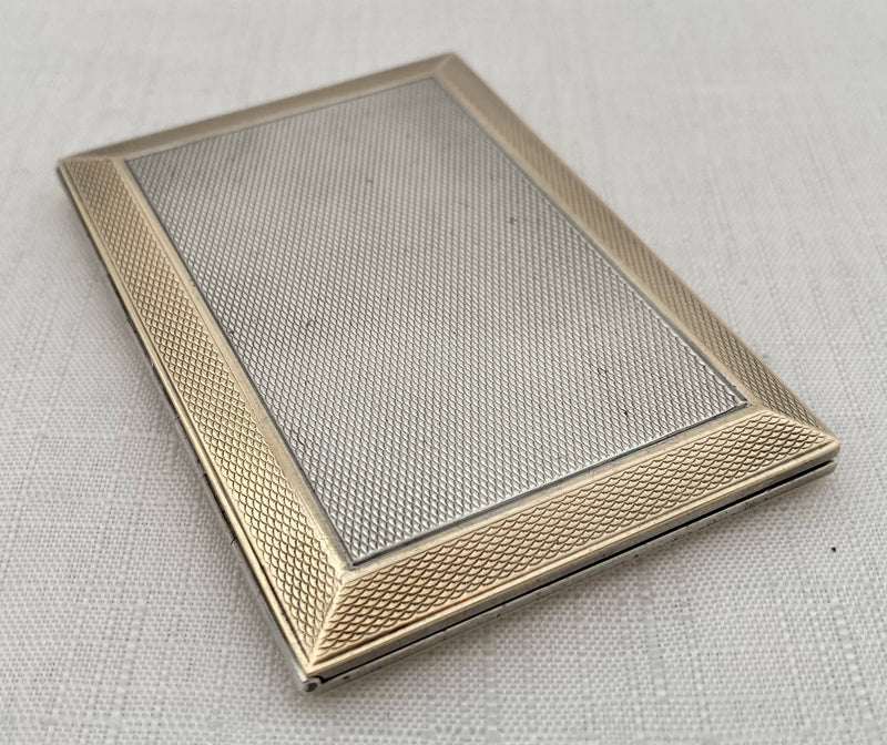 George V Ladies Silver Cigarette Case. London 1924 Asprey & Co Ltd. 2.7 troy ounces.