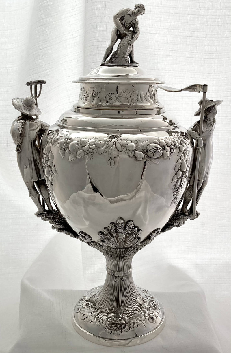 William IV Silver Cup & Cover. London 1835 William Theobalds & Lockington Bunn. 55 troy ounces