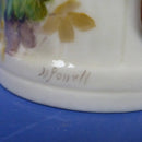 Royal Worcester Barrel Jug Chaffinch Signed By William Powell C1925