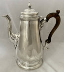Georgian, George II, Silver Armorial Coffee Pot for Seamark. London 1742 Richard Bayley. 23.8 troy ounces.