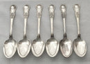 Georgian, George IV, Six Irish Silver King's Pattern Tablespoons. Dublin 1828 Thomas Farnett. 22.4 troy ounces.