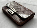 Edwardian Silver & Leather Purse. London 1905/06 De La Rue Ltd.