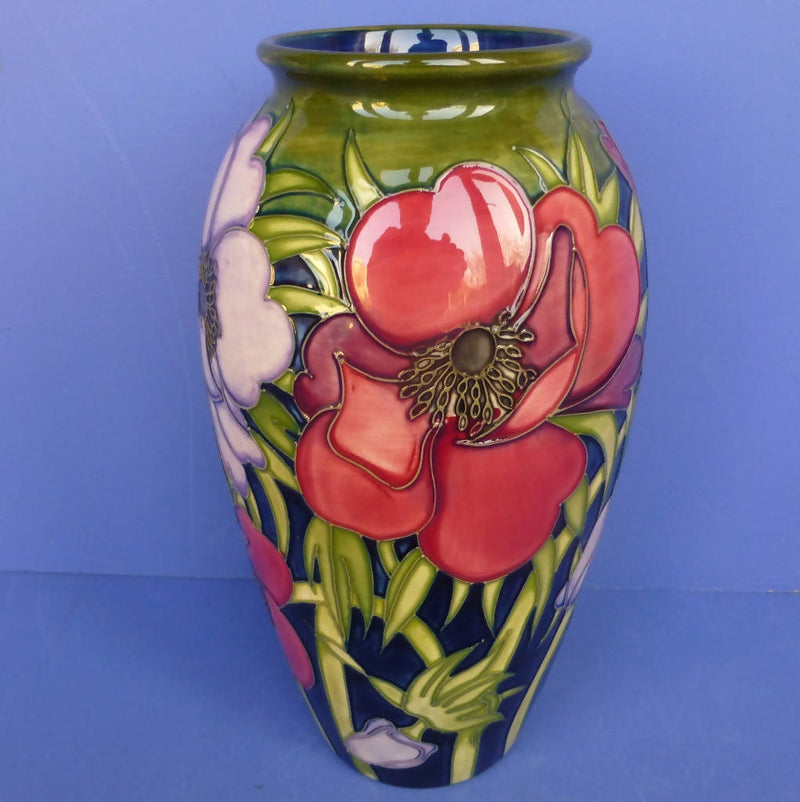Moorcroft Large Vase - Tribute To Anemone by Emma Bossons