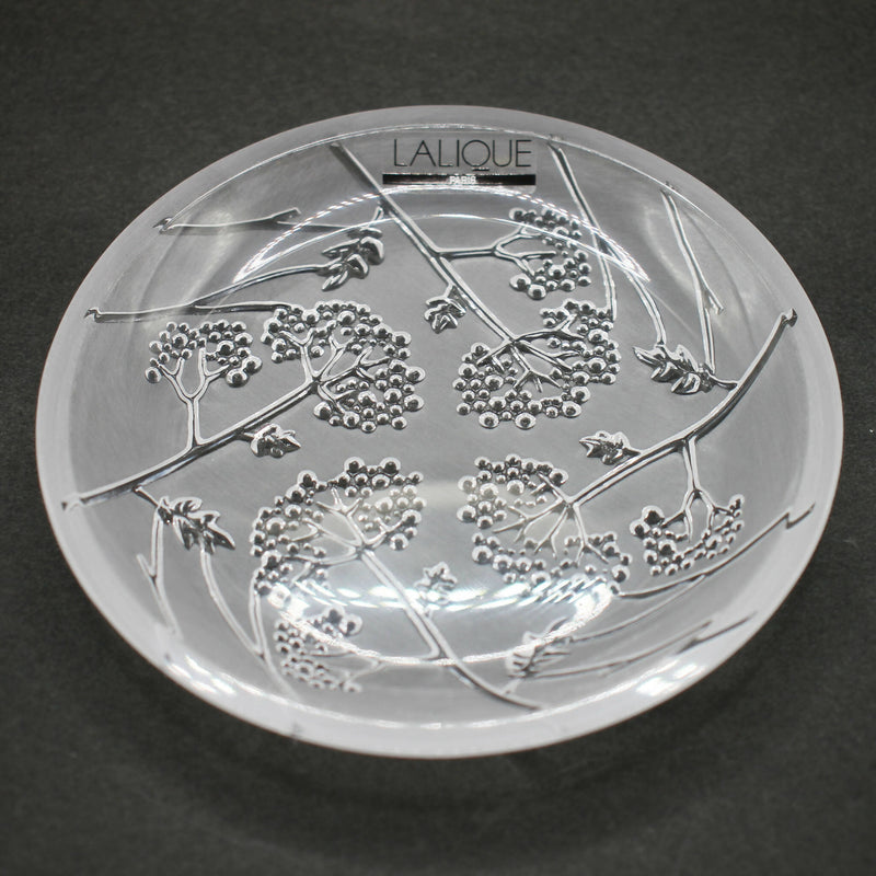 New Lalique: "Ombelles" small flat bowl
