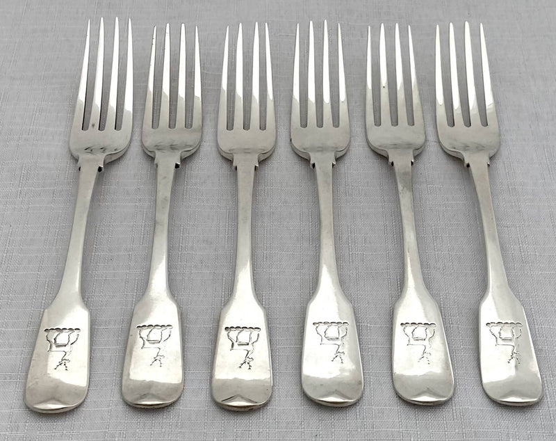 Sterling silver sales dessert forks