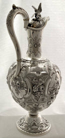 Victorian Silver Claret Jug. Sheffield 1865 Martin Hall & Co. 22.7 troy ounces