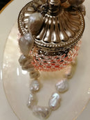 New Sterling Silver Keshi Pearl Necklace