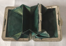 Victorian silver mounted ladies leather purse. Birmingham 1899 Steinhart & Co.
