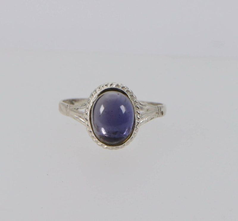 Vintage Silver & Blue Iolite Ring