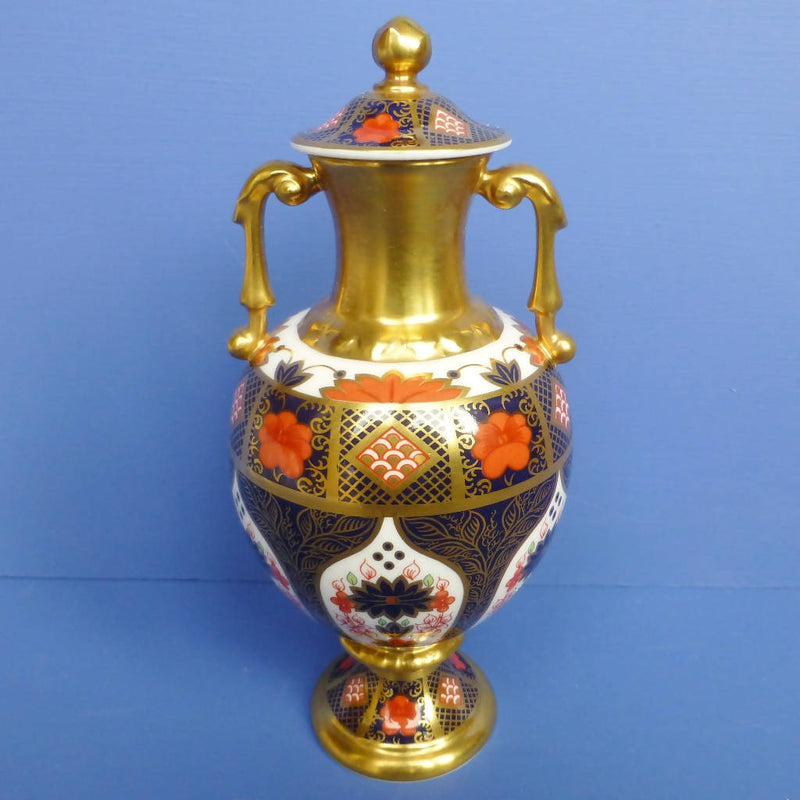 Royal Crown Derby Old Imari Solid Gold Band (SGB) 1128 Sudbury Vase