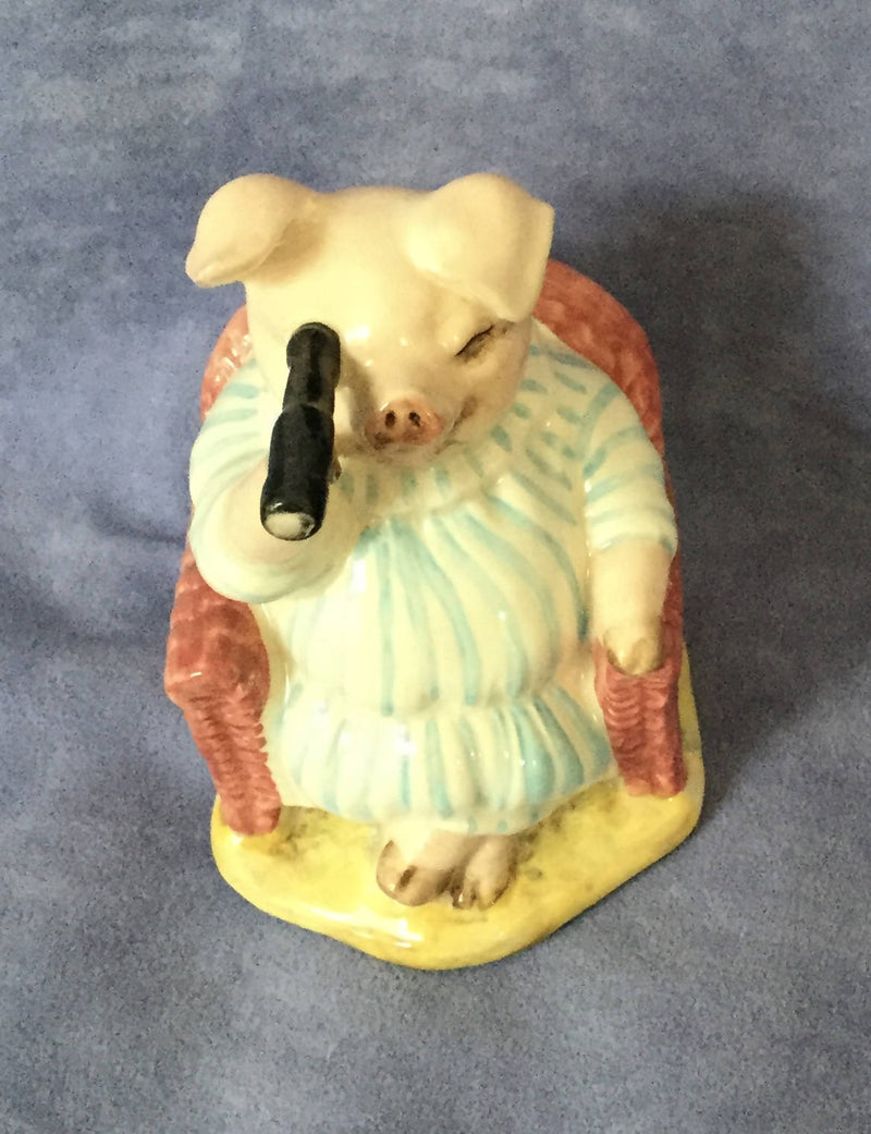 Royal Albert Little Pig Robinson Spying figure Beatrix Potter figurine