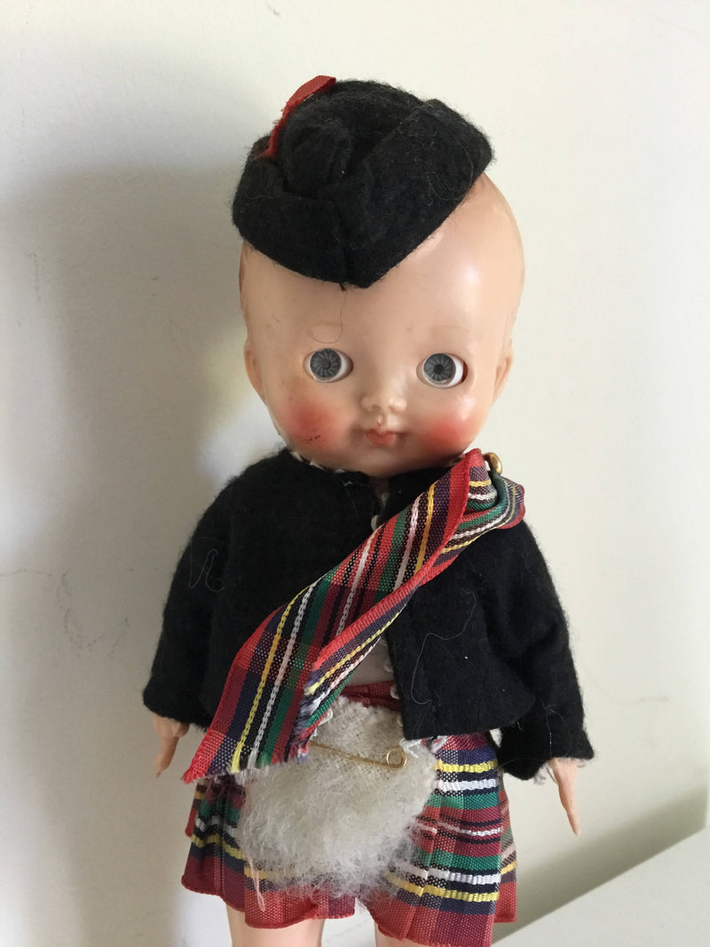 Vintage Pedigree Scottish Boy Doll 1950’s 7”