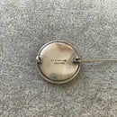 Thomas Mott silver and butterfly wing brooch