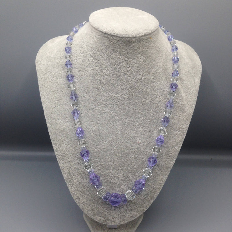 Vintage Czech crystal bead necklace