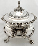 Victorian Silver Plated Lion Mask Soup Tureen, circa 1850.