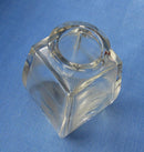 Antique Silver & Cut Glass Glue Pot/Brush/Hallmarked Birmingham 1910