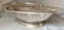 Georgian, George III, Old Sheffield Plate Stag Crested Cake Basket, circa 1770 - 1780.