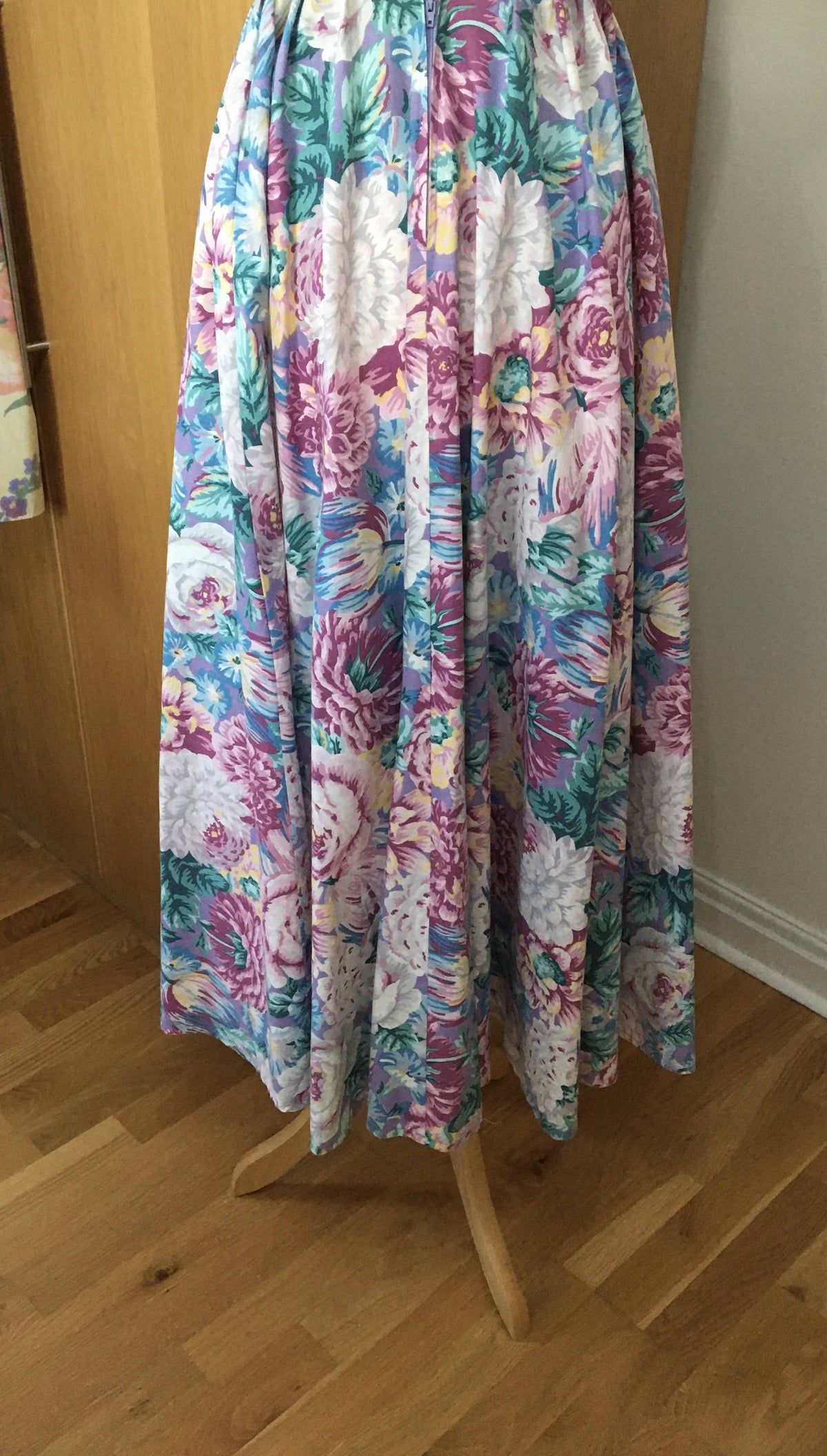 Vintage Laura Ashley Strapless Floral Tea Dress Vintage Laura Ashley Strapless Floral Tea Dress