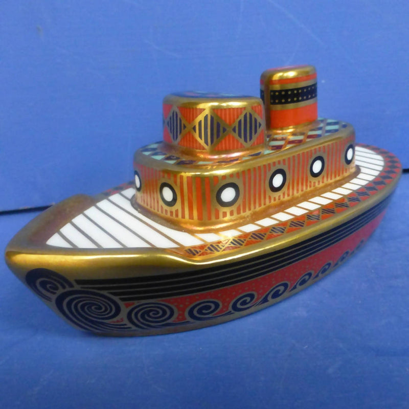Royal Crown Derby Treasures of Childhood Tug Boat