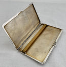 George VI Silver Cigarette Case. Birmingham 1944 Joseph Gloster Ltd. 6.2 troy ounces.