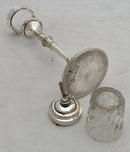 Edwardian Silver Plated Lamp Post Table Lighter. Barker Brothers, Birmingham.