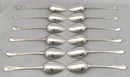 Georgian, George III, Set of Twelve Crested Silver Tablespoons. Newcastle 1800, John Langlands II. 25.7 troy ounces.