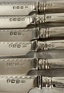 Georgian, George III, Crested Silver Dessert Knives & Forks for Twelve. London 1799 William Abdy II.