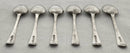 Georgian, George III, Set of Six Silver Teaspoons. London 1795 Stephen Adams II. 2.5 troy ounces.