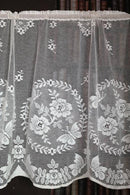 Bella Period design Cream cotton lace cafe curtain 29" drop off the roll per metre
