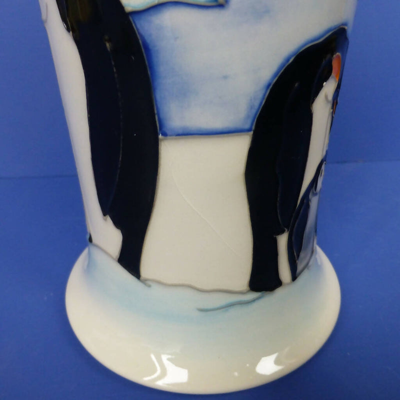 Moorcroft Vase - Penguin Family on Ice By Nicola Slaney