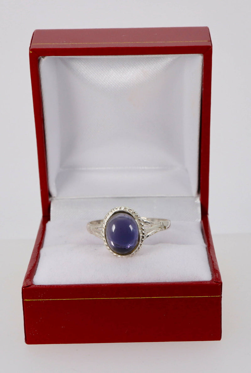 Vintage Silver & Blue Iolite Ring