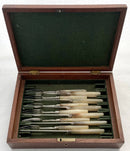 Georgian, George III, Silver & Mother of Pearl Dessert Knives & Forks for Six. Sheffield 1816.