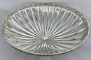 Victorian Silver Plated Oval Fluted Bowl with Lion Mask Handles. John Round & Sons.