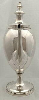 Georgian, George III, Old Sheffield Plate Pedestal Coffee Pot, circa 1800.