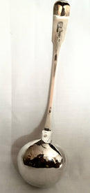 William IV Scottish silver soup ladle. Glasgow 1832 John McKell. 8 troy ounces.