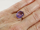 Vintage 9ct Gold & Amethyst Solitaire Ring
