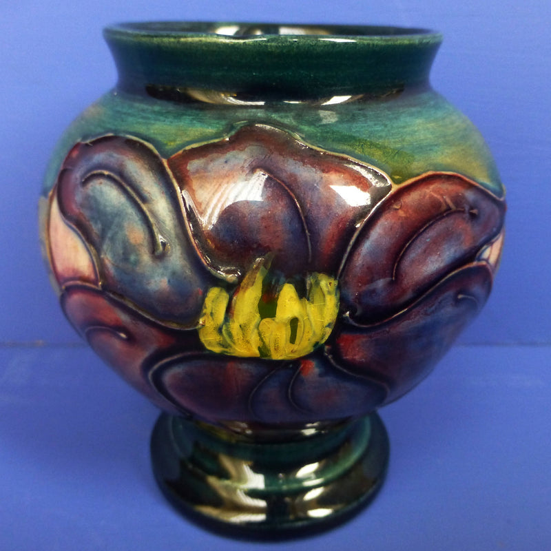 Walter Moorcroft Hibiscus Vase C1936-1953