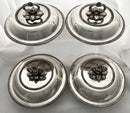 Georgian Set of Four Old Sheffield Plate Circular Entree Dishes & Covers, circa 1810 - 1830.