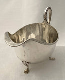 George V Silver Sauce Boat. Sheffield 1929 Walker & Hall. 4.9 troy ounces.