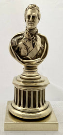 Duke of Wellington Pedestal Brass Bust.