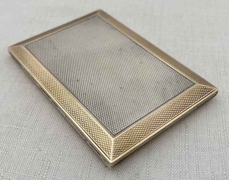 George V Ladies Silver Cigarette Case. London 1924 Asprey & Co Ltd. 2.7 troy ounces.