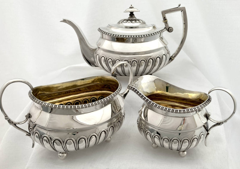 Georgian, George III, Scottish silver tea service. Edinburgh 1811 James McKay. 42 troy ounces.