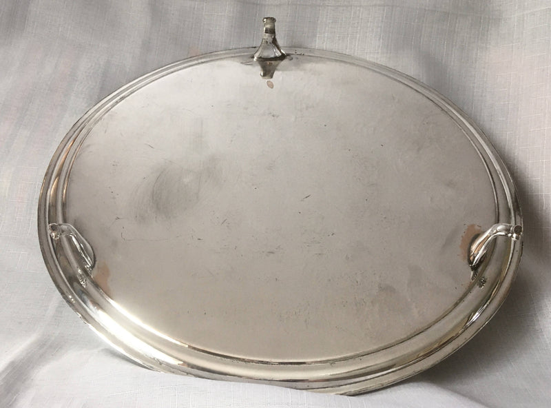 Georgian, George III, Old Sheffield Plate Crested Salver Circa 1790 - 1810.
