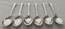 Georgian, George III, Set of Six Silver Tablespoons. London 1770 Richard Redrick. 13.2 troy ounces.