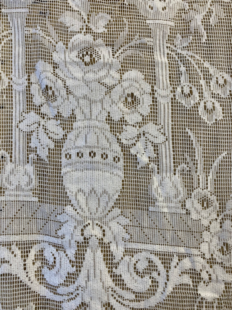 Paulene high end cream Cotton antique design lace panel 52”/120”