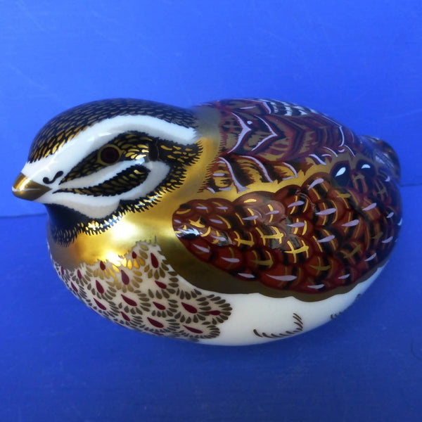 【使用美品】 CROWN DERBY Quail C&S Retired ROYAL CROWN DERBY 3 Piece QUAIL Game Bird TEA SET