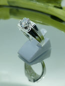 New 925SS Swarovski Zirconia solitaire ring