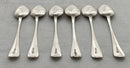 York Silver Set of Six George IV Teaspoons. York 1828 James Barber, George Cattle II & William North. 3.7 troy ounces.